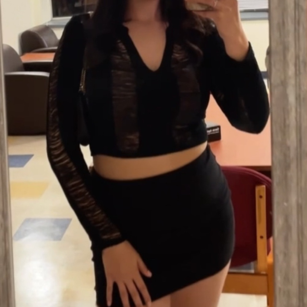 Black Ripped Top